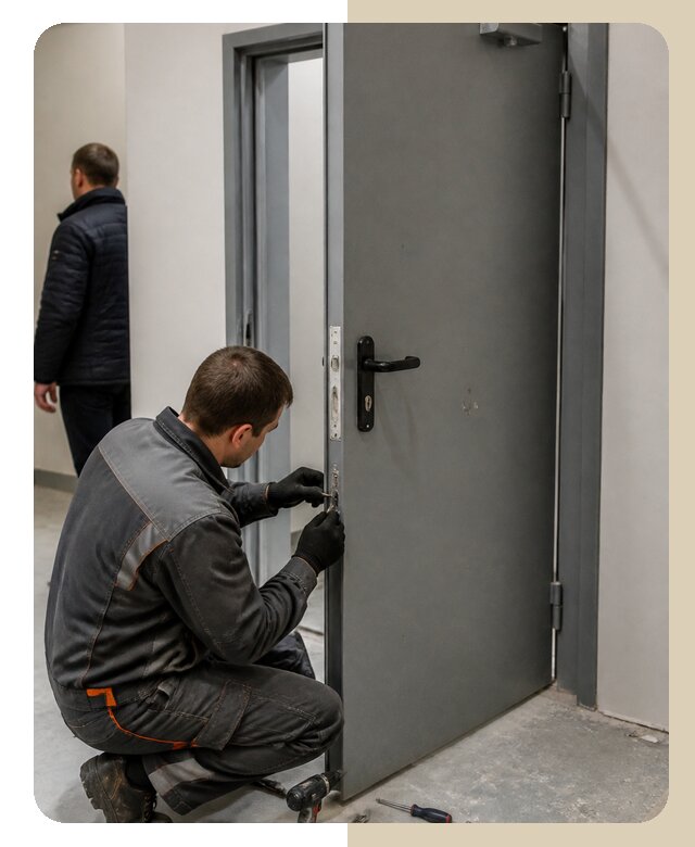 Ремонт противопожарной двери в Абакане по цене 6640 р. | ДвериЛегко-Бкн